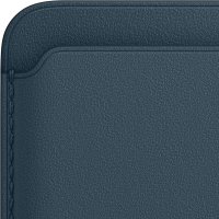 Apple iPhone Leder Wallet mit Magsafe Baltischblau