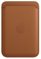 Apple iPhone Leather Wallet with Magsafe Saddle Brown