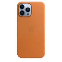 Apple iPhone 13 Pro Max Leder Case mit Magsafe - Goldbraun