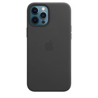 Apple iPhone 12 Pro Max Leder Case mit Magsafe - Schwarz