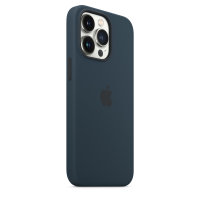 Apple iPhone 13 Pro Silikon Case mit Magsafe - Abyssblau