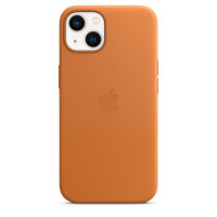 Apple iPhone 13 Leder Case mit Magsafe - Goldbraun