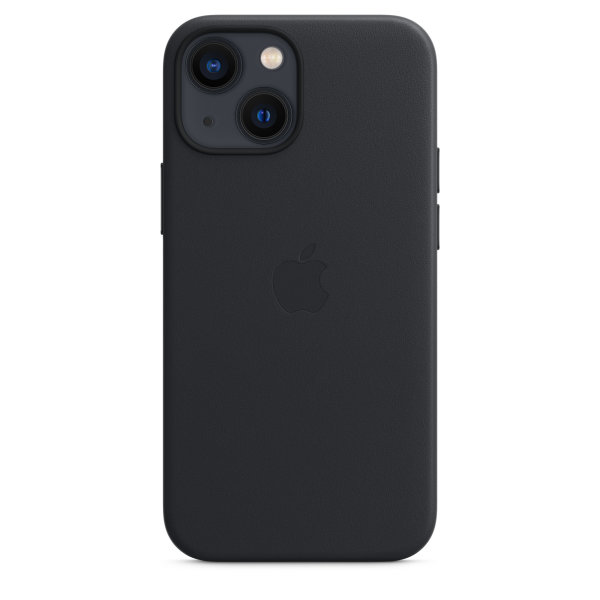 Apple iPhone 13 Mini Leder Case mit Magsafe - Mitternacht
