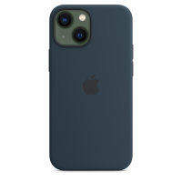 Apple iPhone 13 Mini Silikon Case mit Magsafe - Abyssblau