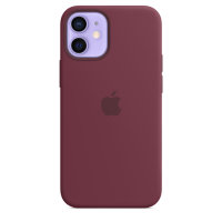 Apple iPhone 12/12 Pro Silikon Case mit Magsafe Pflaume