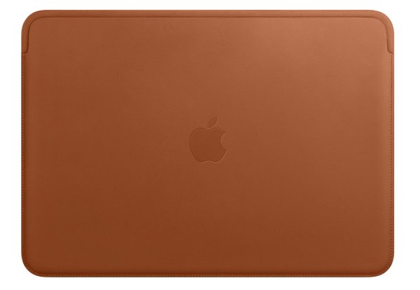 Apple leather sleeve Macbook Pro 15 inch - saddle brown