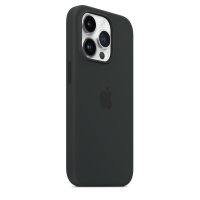 Apple iPhone 14 Pro Silikon Case mit Magsafe - Mitternacht