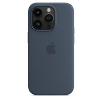 Apple iPhone 14 Pro Silikon Case mit Magsafe - Sturmblau