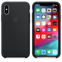 Apple iPhone X/ XS Silikon Case - Schwarz