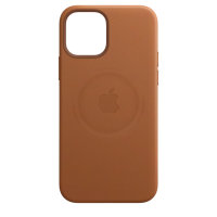 Apple iPhone 12 Pro Max Lether Case with Magsafe - Saddle Brown