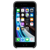 Apple iPhone SE 2 Leather Case - Black