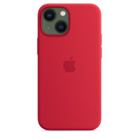 Apple iPhone 13 Mini Silikon Case mit MagSafe - Rot