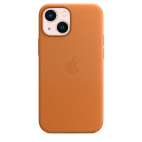 Apple iPhone 13 Mini Leder Case mit MagSafe - Goldbraun