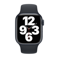 Apple Watch 38/40/41mm Silikon Sportarmband - Mitternacht