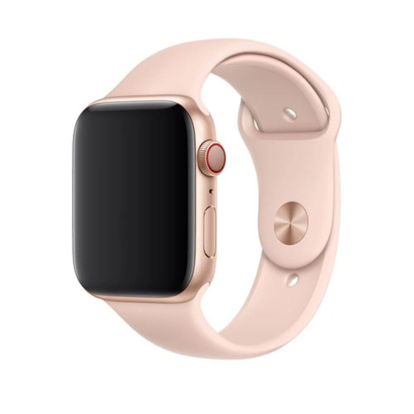 Apple Watch 42/44/45mm Silicone Sport Band - Sand Pink