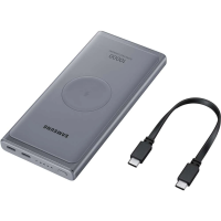 Samsung Induktive Powerbank 10.000 mAh USB C - Dunkelgrau