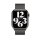 Apple Watch 42/44/45mm Milanaise Armband - Schwarz/Graphit