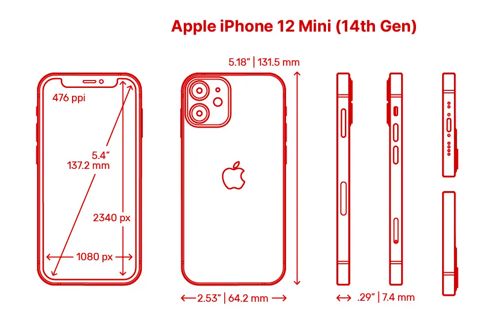 Apple iPhone 12 Mini Smartphone Modell