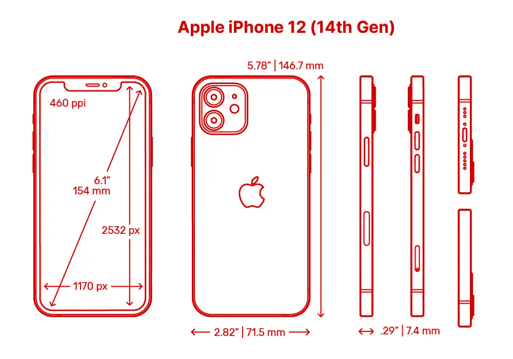 Apple iPhone 12/12 Pro Smartphone Modell