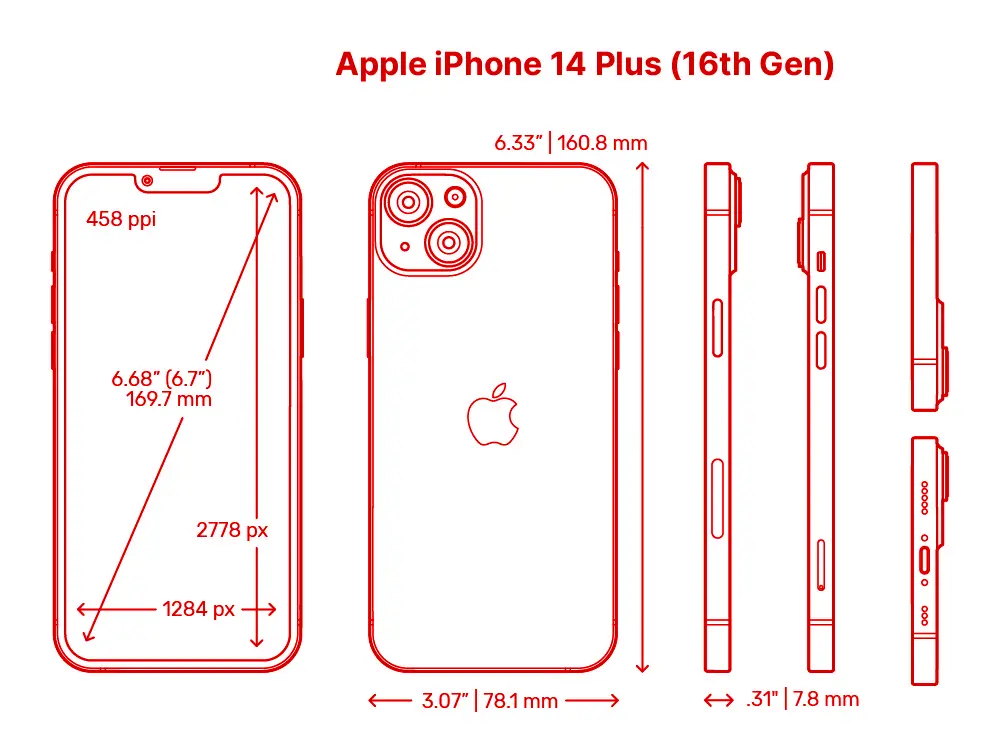 Apple iPhone 14 Plus Smartphone Modell