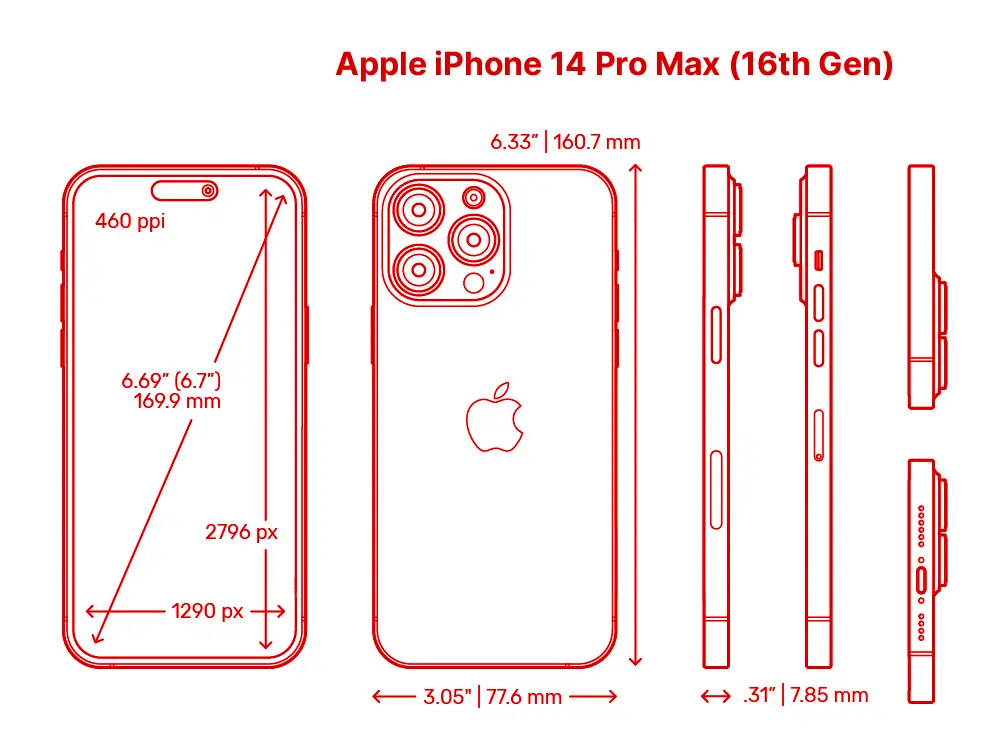 Apple iPhone 14 Pro Max Smartphone Modell