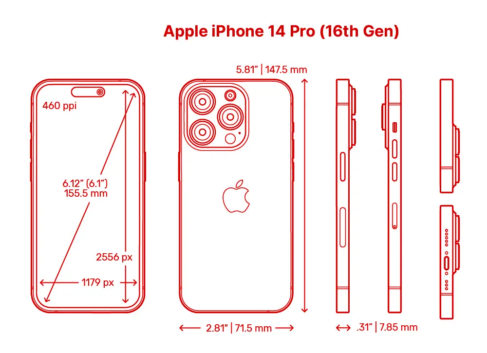 Apple iPhone 14 Pro Smartphone Modell