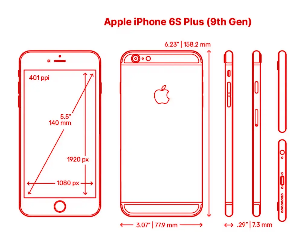 Apple iPhone 6(s) Plus Smartphone Modell