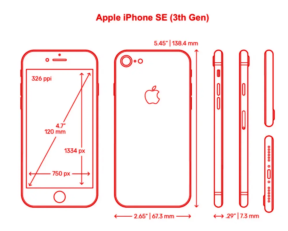 Apple iPhone SE (3rd Gen) Smartphone Modell