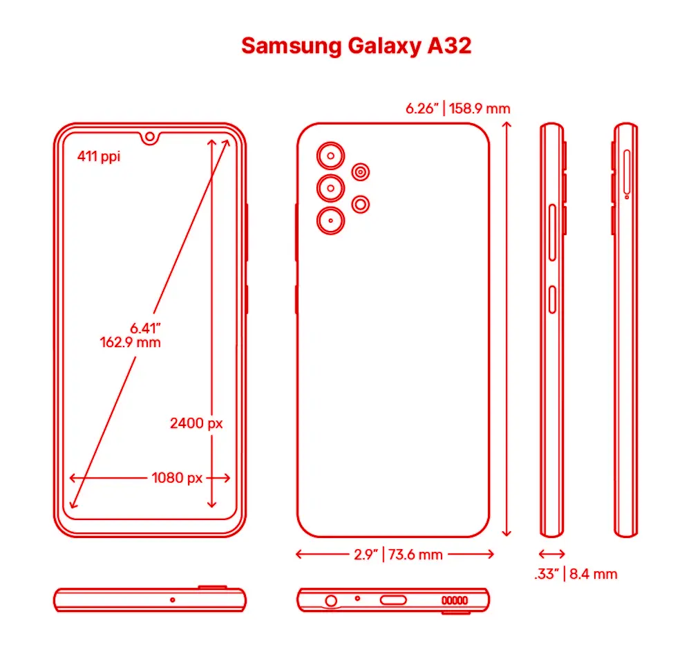 Samsung Galaxy A32 Smartphone Modell