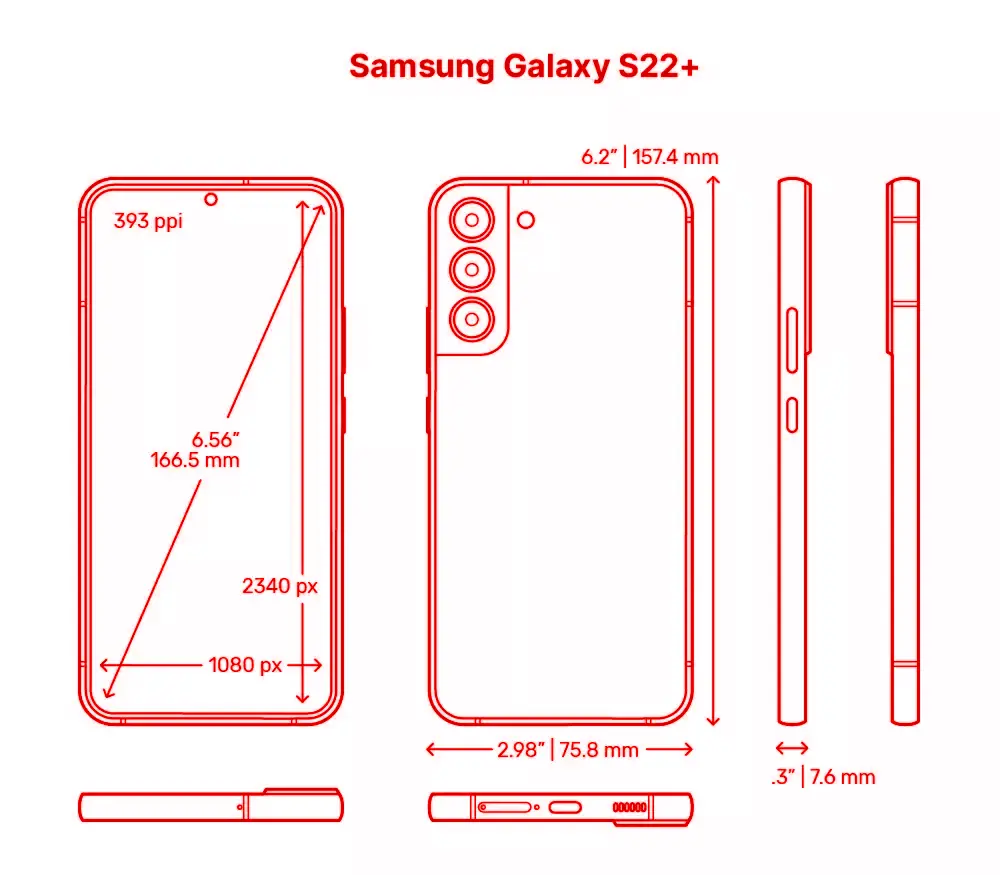 Samsung Galaxy S22 Plus Smartphone Modell